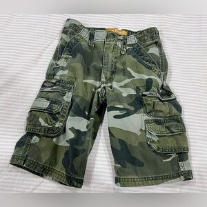 Lee Green Camouflage Cargo Shorts Casual Utilitarian